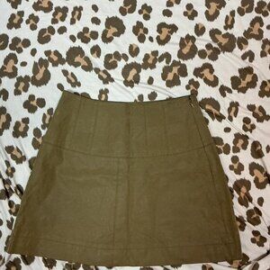 Free People Tan Suede skirt